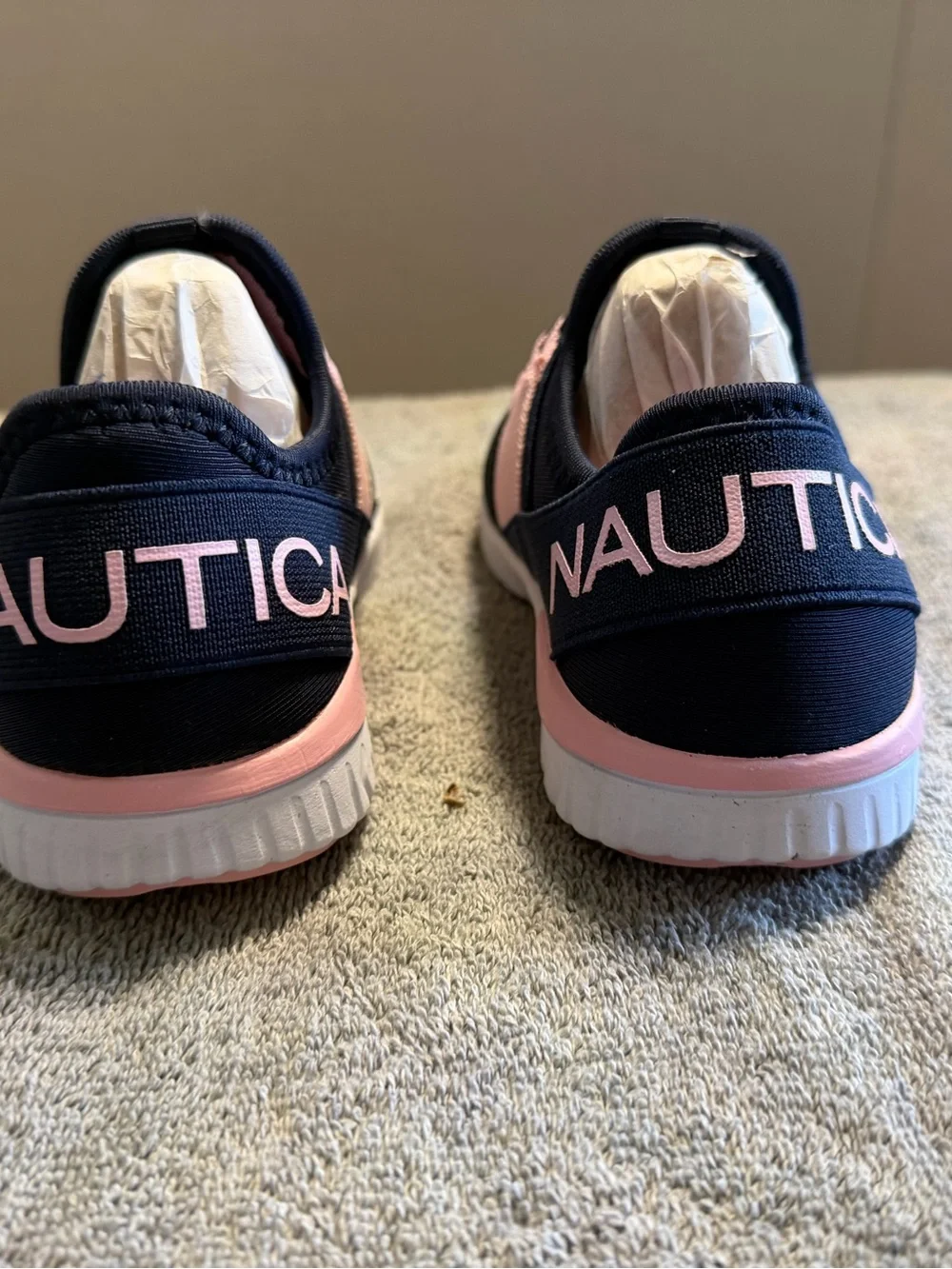 Nautica Neave Toddler Girls Navy Metallic/Peony Sneakers Size 7 NWT